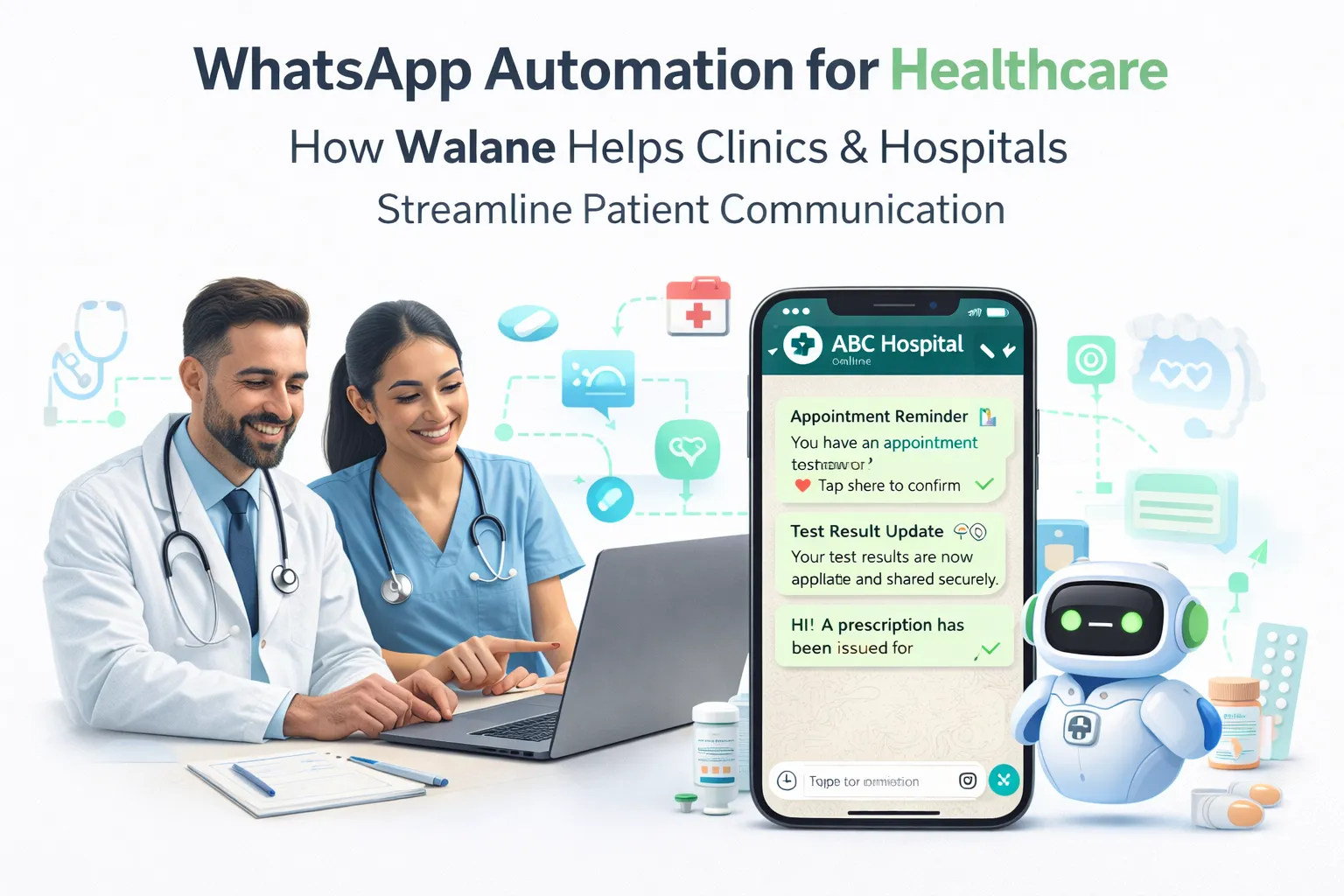 WhatsApp Automation for Healthcare: How Walane Helps Clinics & Hospitals Streamline Patient Communication
